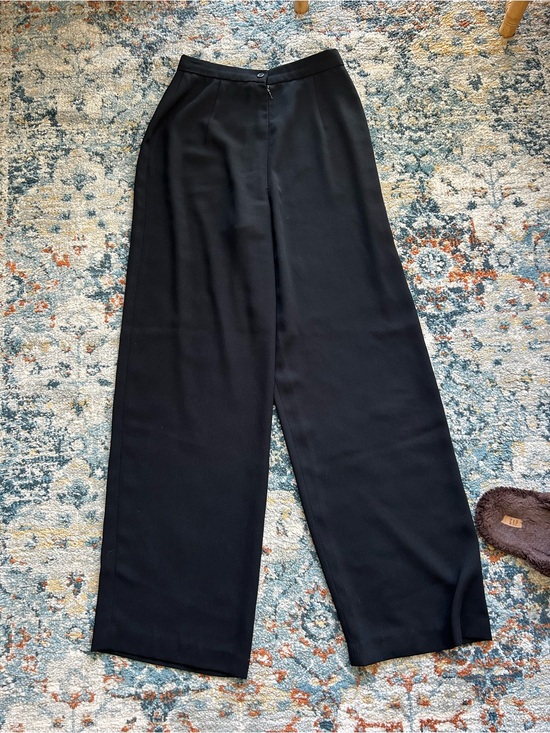 Holt Renfrew Pants - Holt Renfrew High-Rise Wide Leg Black Trousers